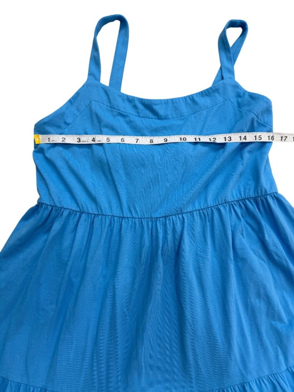Lilly Pulitzer Womens Size L Midi Dress Miri Lunar Blue Cotton Tiered Sleevless - Picture 7 of 10